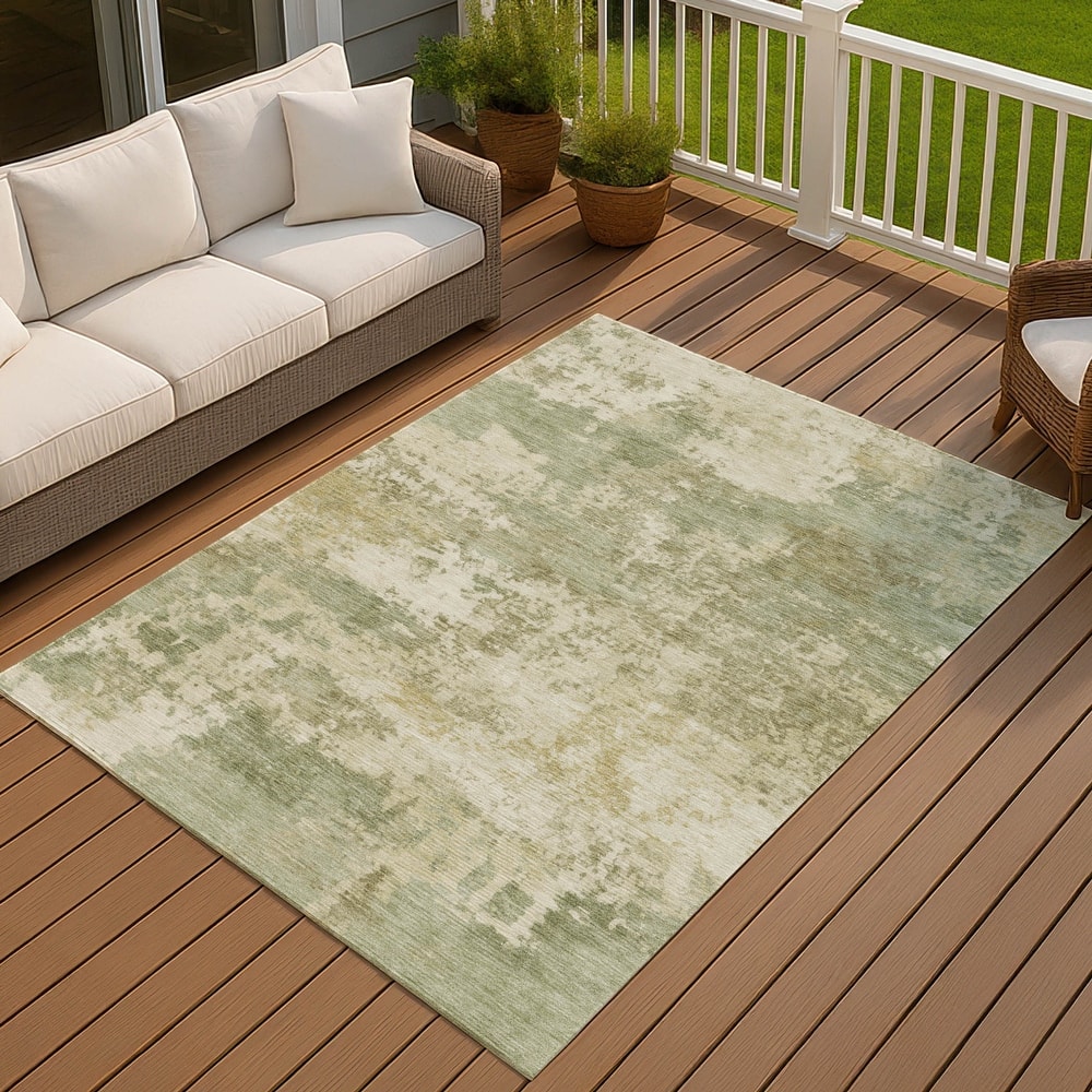 Machine Washable Indoor/ Outdoor Modern Jenna Chantille Rug