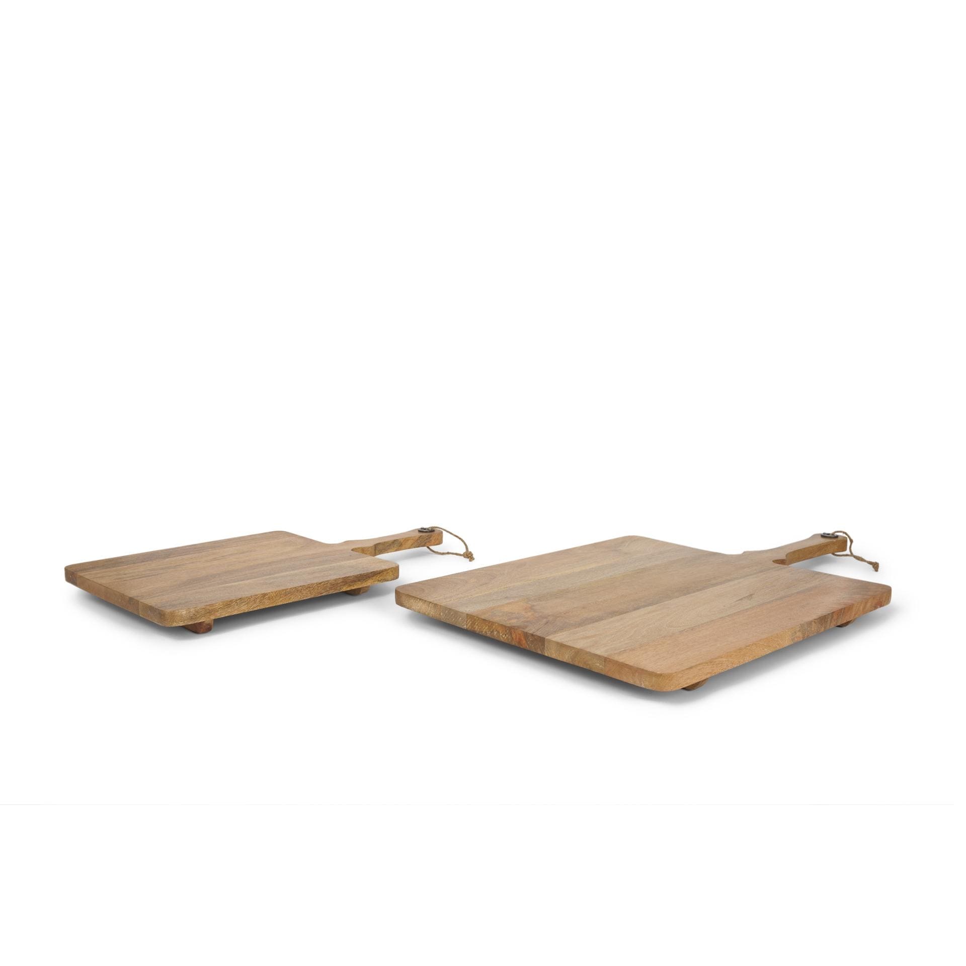 Mercana Khana Quality Serving Board Set Of 2 - 29.3L x 17.3W x 1.8H