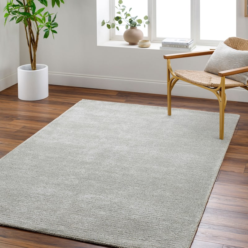 Maier Casual Area Rug - 8' Square - Medium Gray