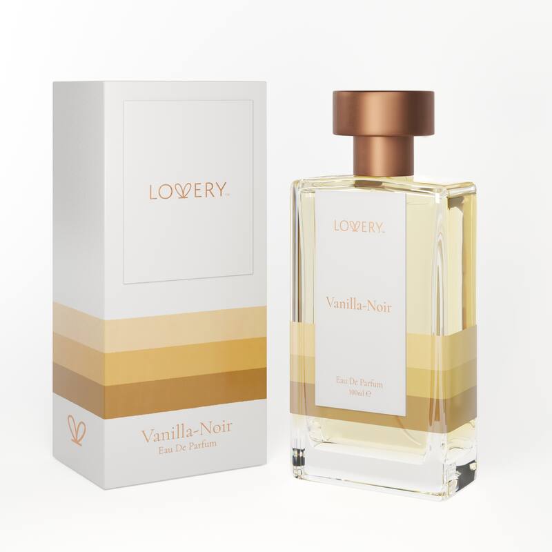 Lovery Vanilla Noir Eau de Parfum, Made in France, 100ml