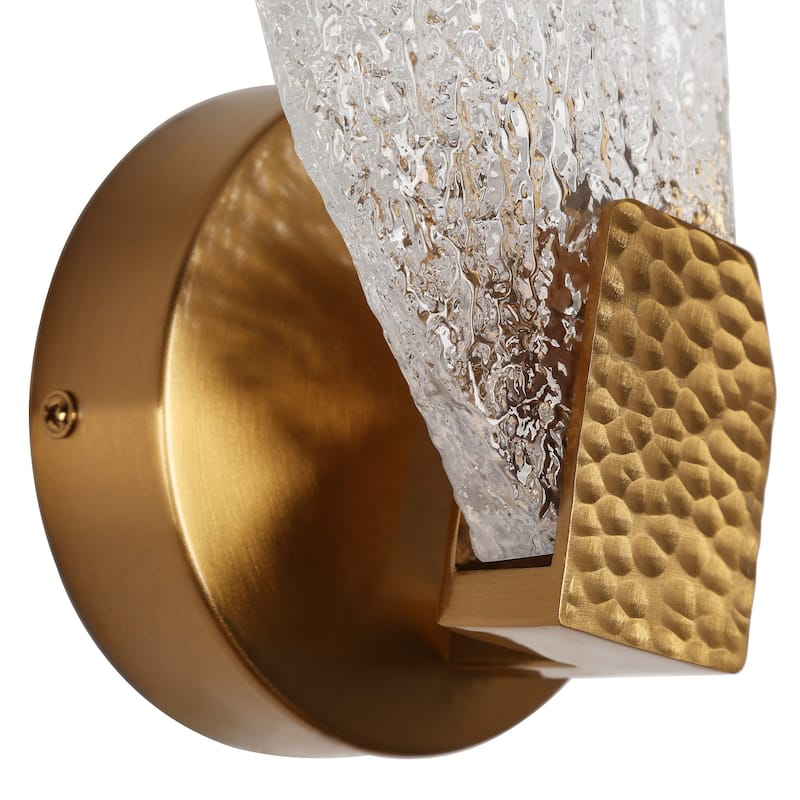 Modern 1-Light LED Wall Sconces Glam Art Deco Vanity Lights