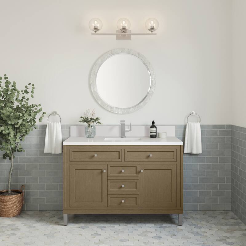 Chicago 48" Single Vanity, Walnut Whisper