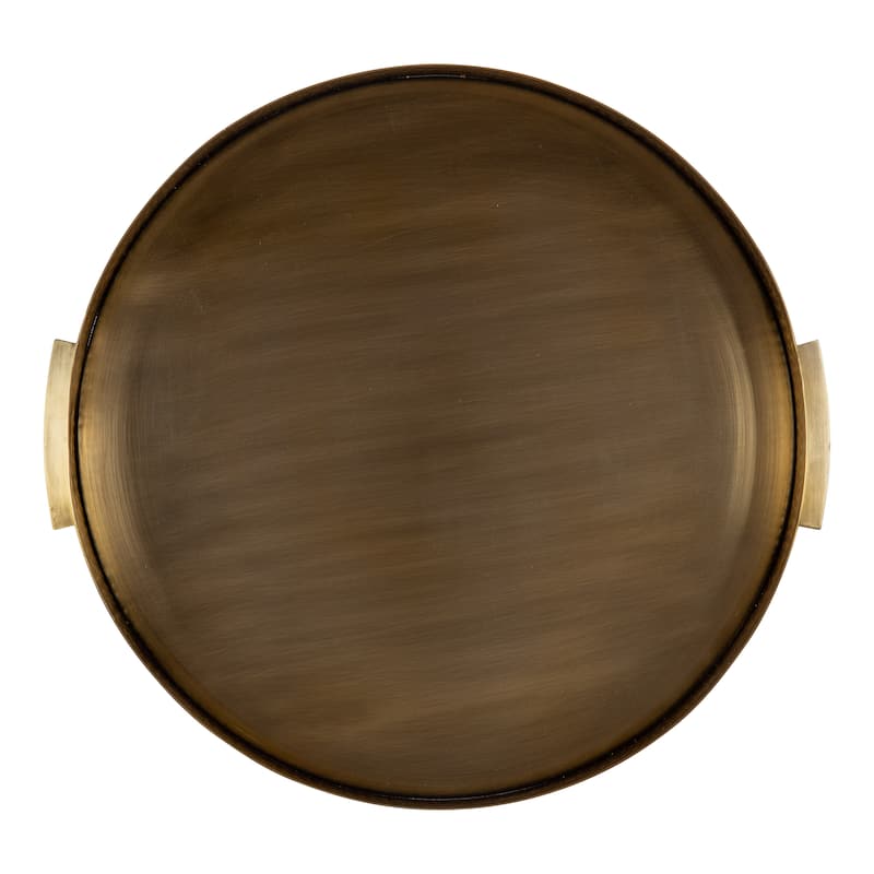 Kate and Laurel Samana Round Metal Tray