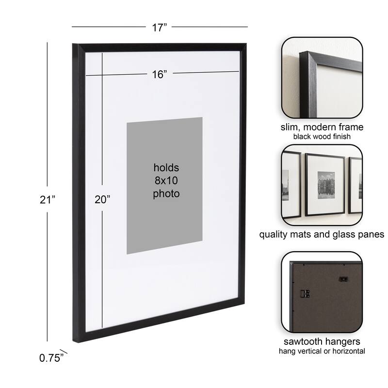 Kate and Laurel Gallery Photo Frame Set
