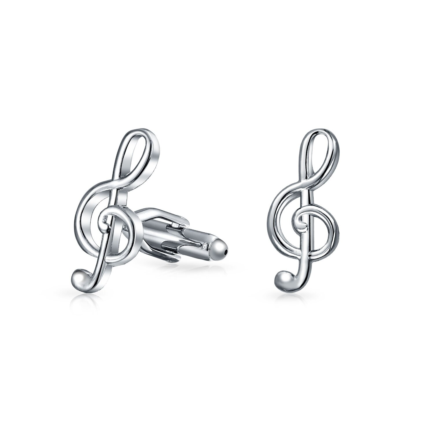 Musician G Clef Treble Music Note Cufflinks Stainless Steel