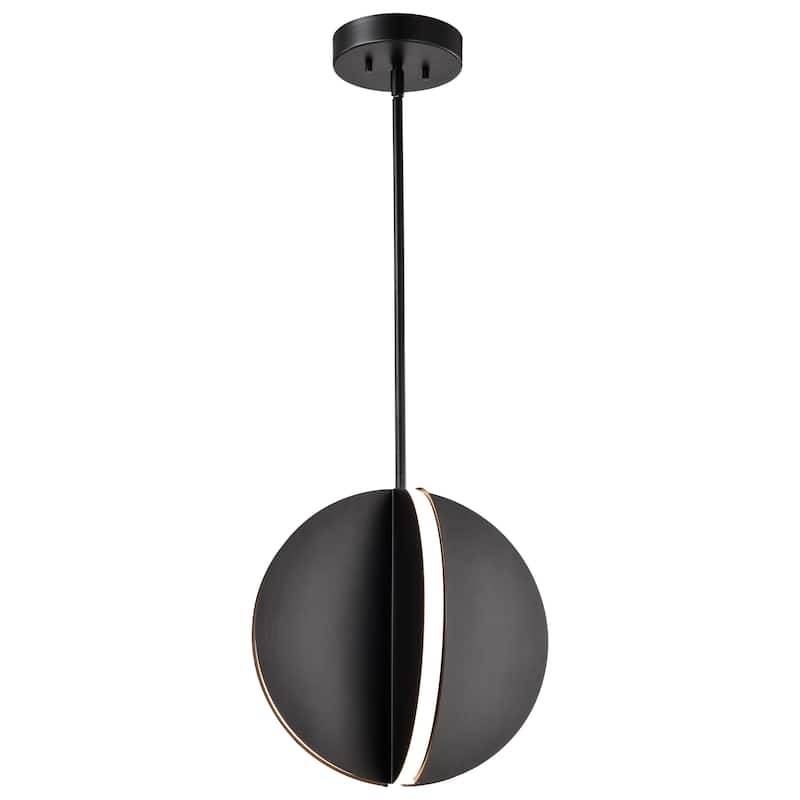 Blaine 13 Inch LED Pendant Matte Black Acrylic Lens - Matte Black
