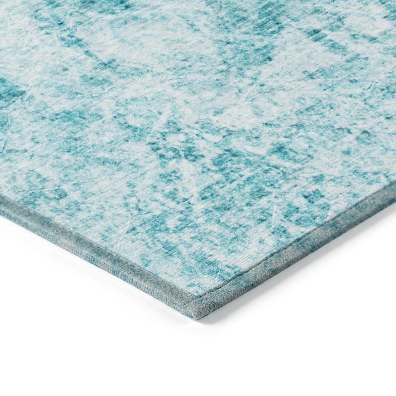 Machine Washable Indoor/ Outdoor Abstract Solid Chantille Rug