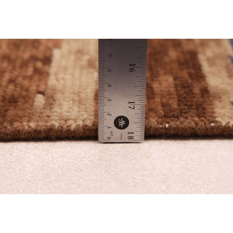 ECARPETGALLERY Hand-knotted Tangier Brown Wool Rug - 5'1 x 7'10