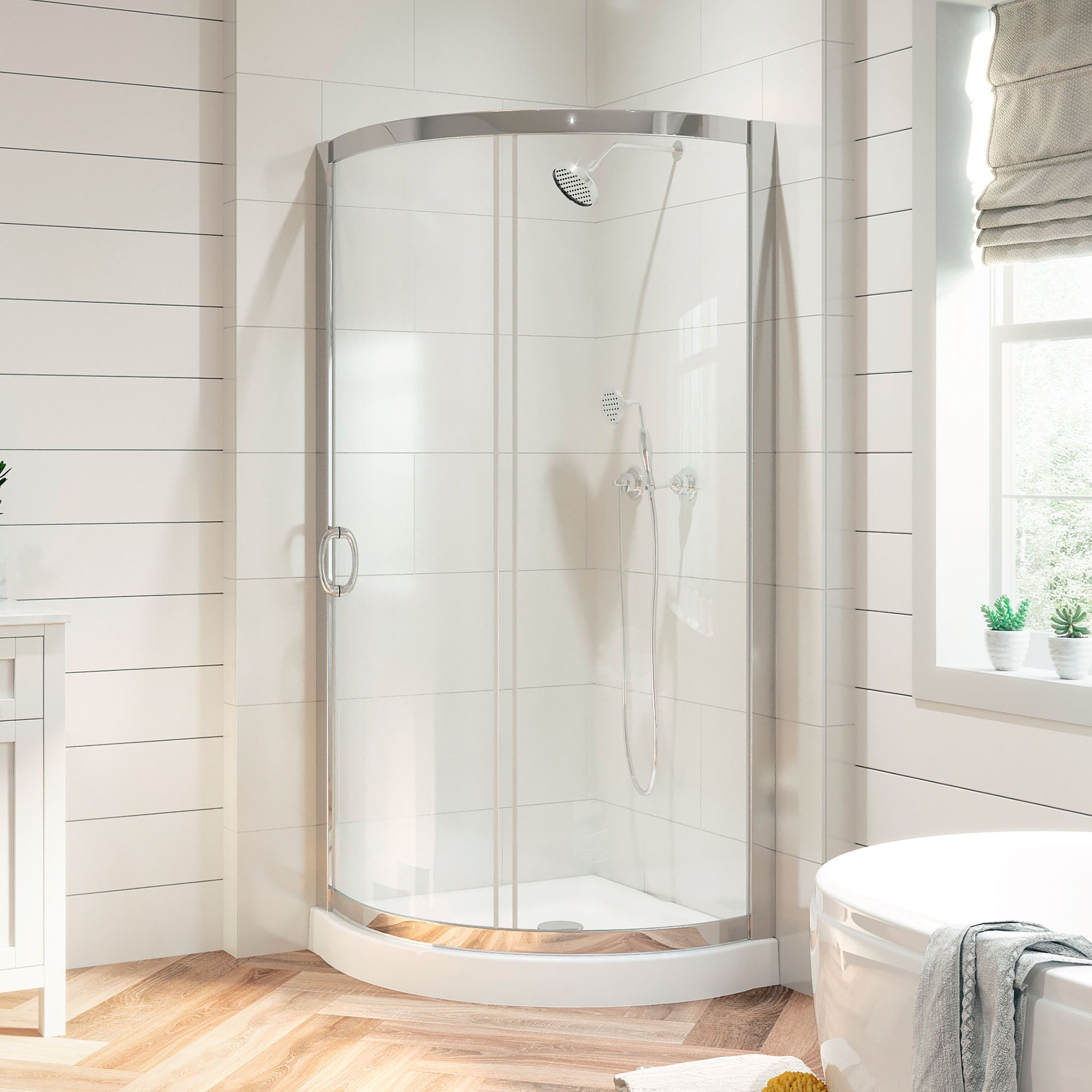 https://ak1.ostkcdn.com/images/products/is/images/direct/4064dadae86ab87e00b2e64d5a8588826eaff043/OVE-Decors-Breeze-32-in.-Corner-Shower-Sliding-Door-with-Base-and-Clear-Glass-in-Chrome.jpg