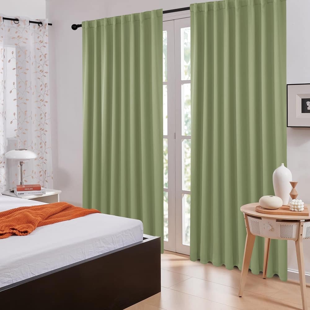 Deconovo Back Tab Blackout Curtains (2 Panel)