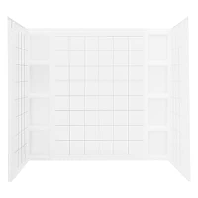 Sterling 71114106 Ensemble 54-1/4" x 60" x 43-1/2" Vikrell Shower Wall
