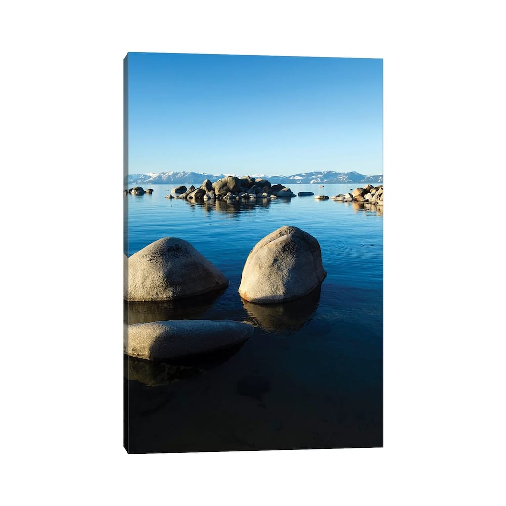 iCanvas "Rocks In A Lake, Lake Tahoe, California, USA II" by Panoramic Images Canvas Print
