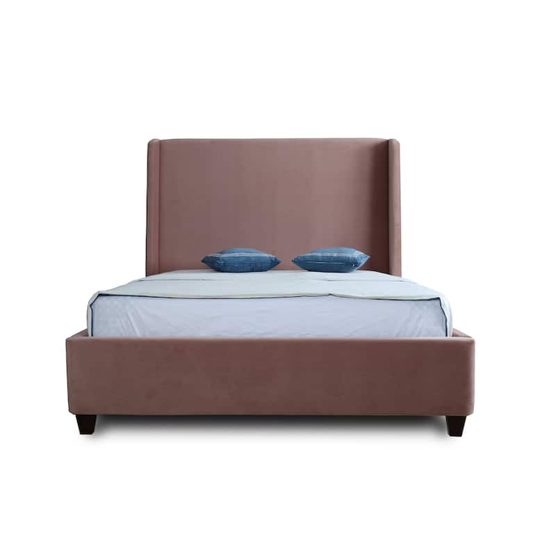Ceets Sleek and Modern Velvet Upholstered Parlay Bed Frame