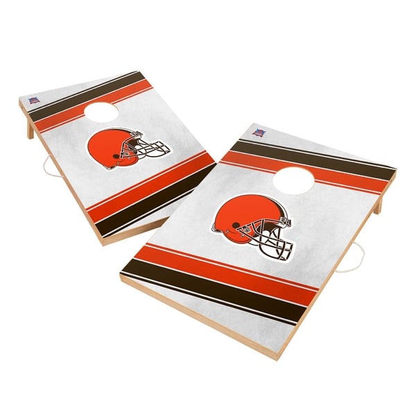 slide 2 of 5, Cleveland Browns NFL Regulation 2x4 Cornhole Set