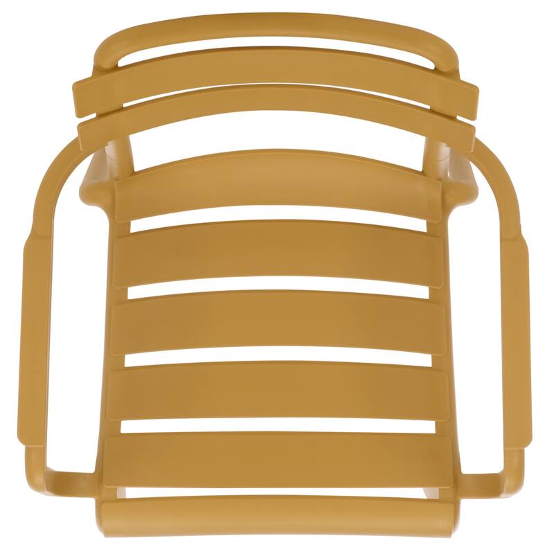 SAFAVIEH Outdoor Living Sarah Stacking Dining Armchair (Set of 2) - 21"W x 23"D x 32"H