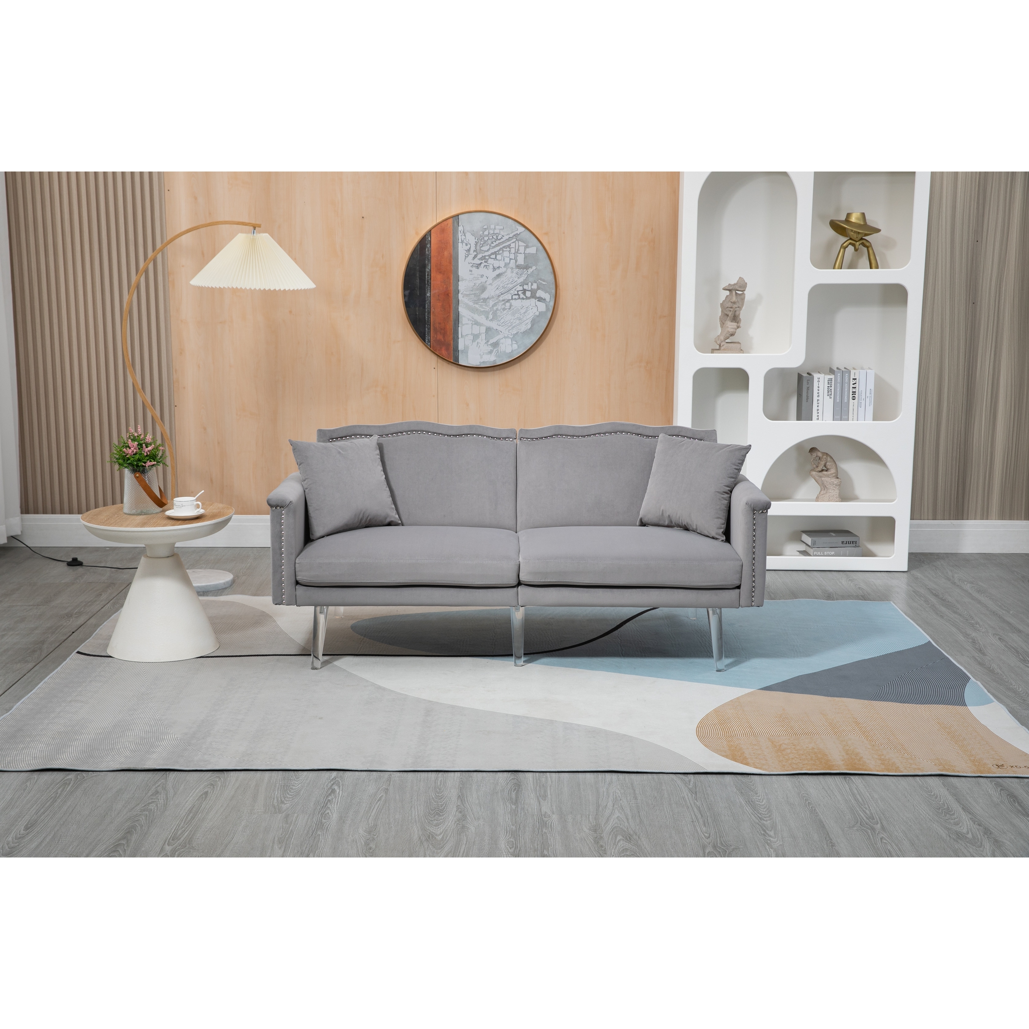 Couches for Living Room Mid Century Modern Velvet Love Seats Sofa
