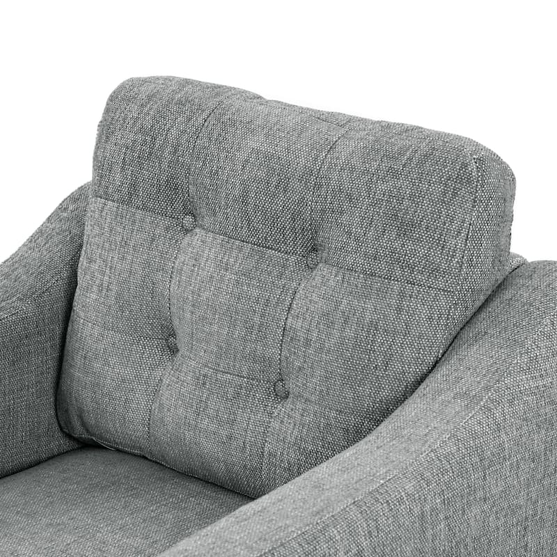 SAFAVIEH Couture Nathaniel Tufted Back Accent Chair - 32"W x 32"D x 34"H