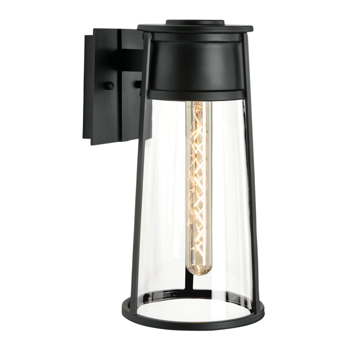 Cone Outdoor Wall Light - Matte Black