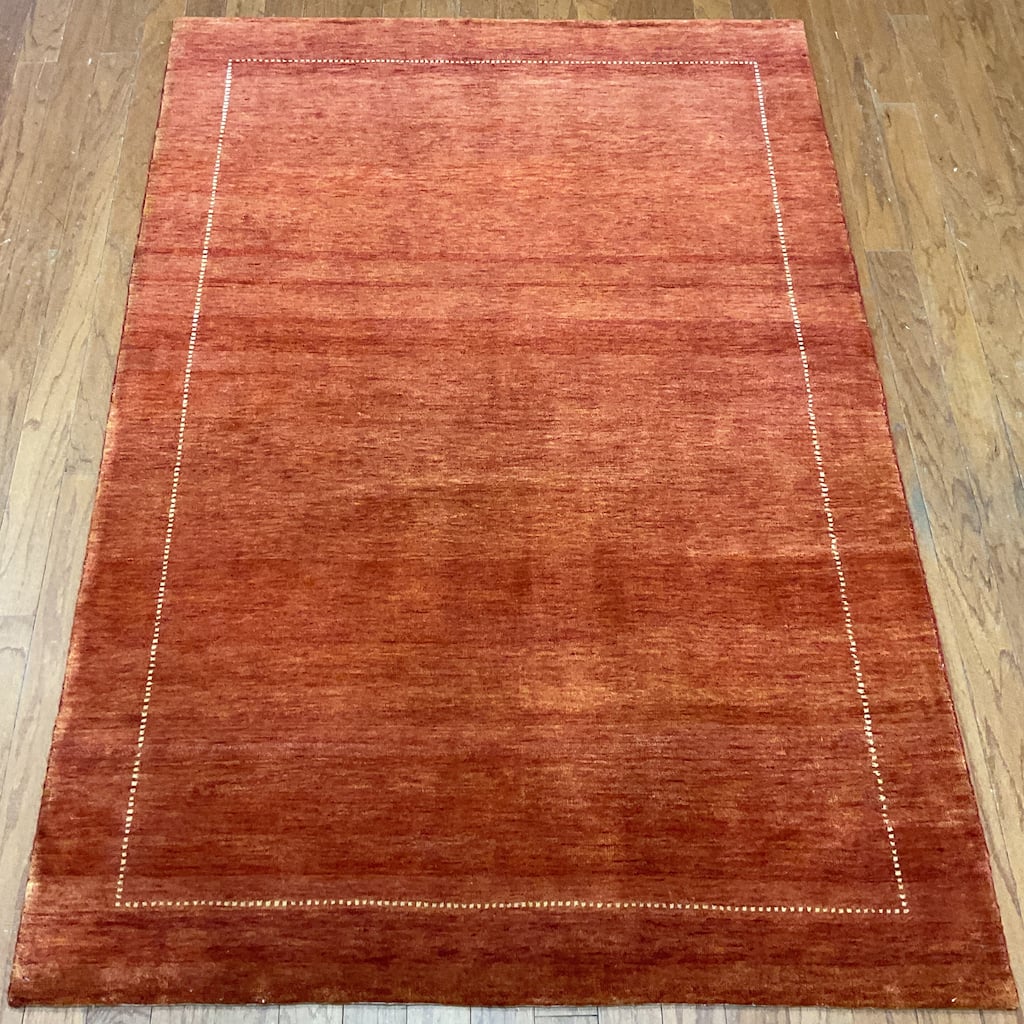 HERAT ORIENTAL Handmade Gabbeh Wool Rug - 4' x 5'10"