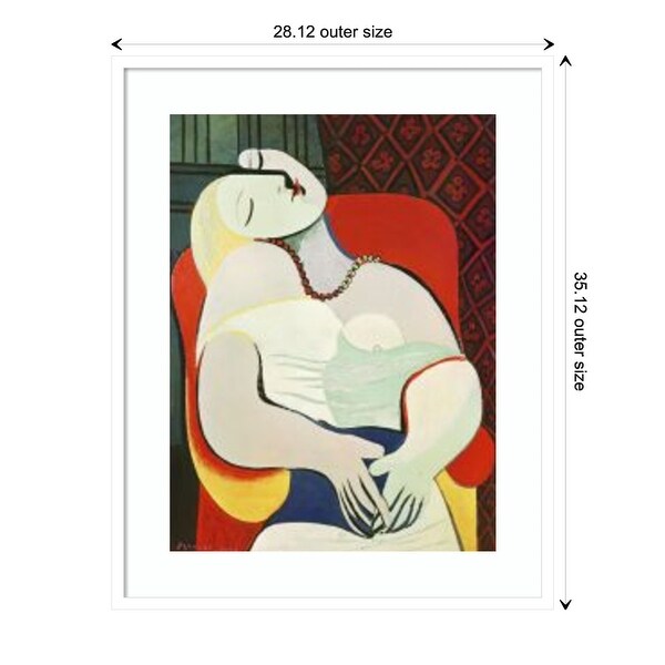 The Dream 1932 by Pablo Picasso Framed Wall Art Print - Bed Bath