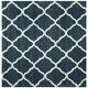 preview thumbnail 121 of 145, SAFAVIEH Hudson Shag Ariola Trellis 2-inch Thick Rug 7' Square - Slate Blue/Ivory