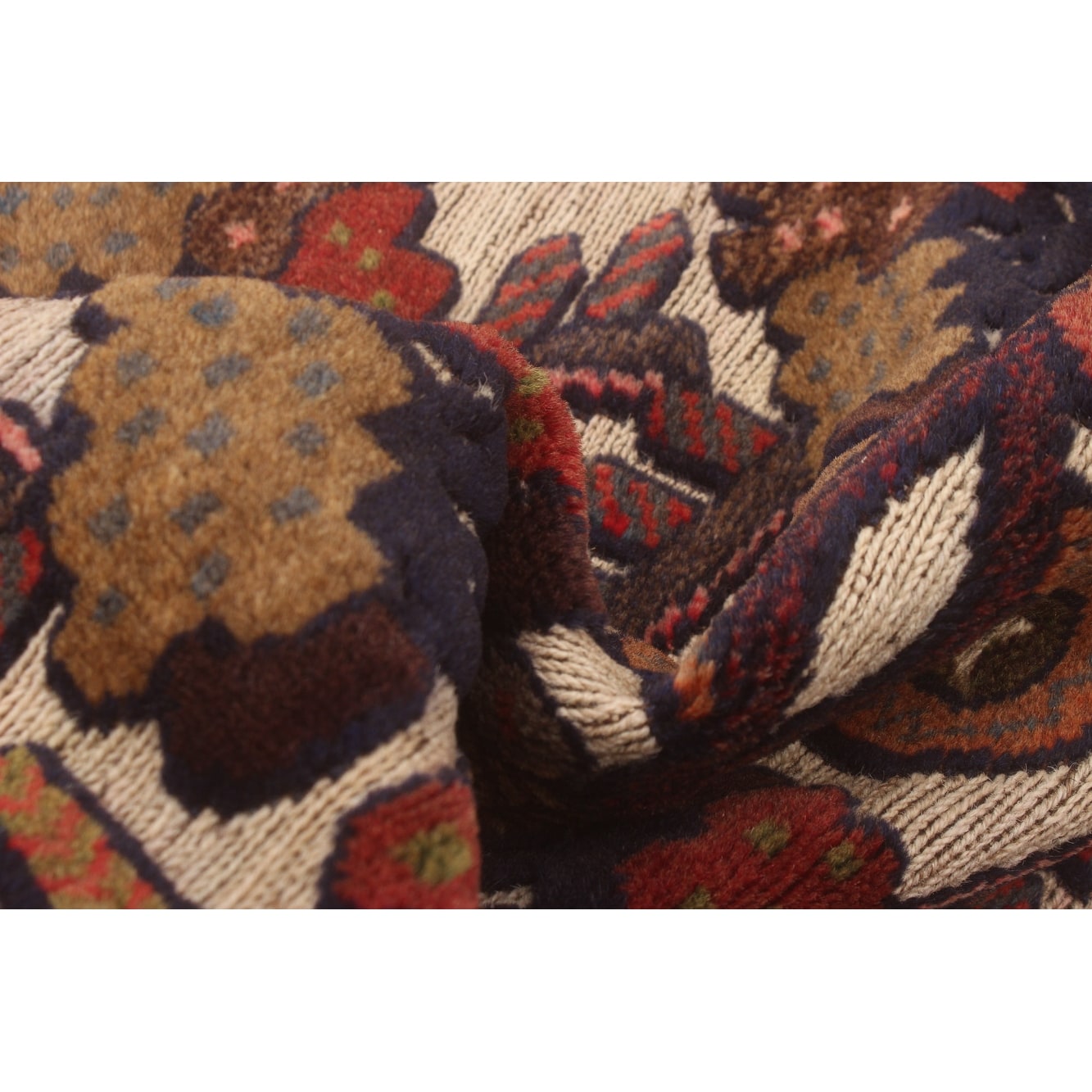 ECARPETGALLERY Hand-knotted Tajik Caucasian Dark Red Wool Rug - 6'3 x 8'4