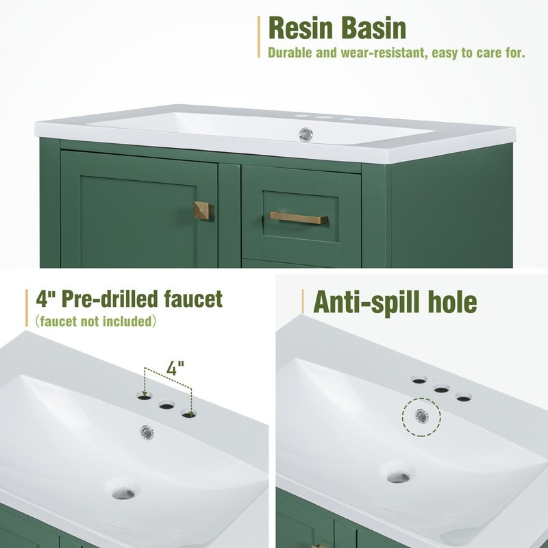 Simple modern bathroom cabinet combination washbasin cabinet set