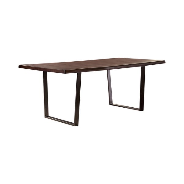 Furniture of America Tver Rustic Oak 78-inch Metal Base Dining Table. Opens flyout.