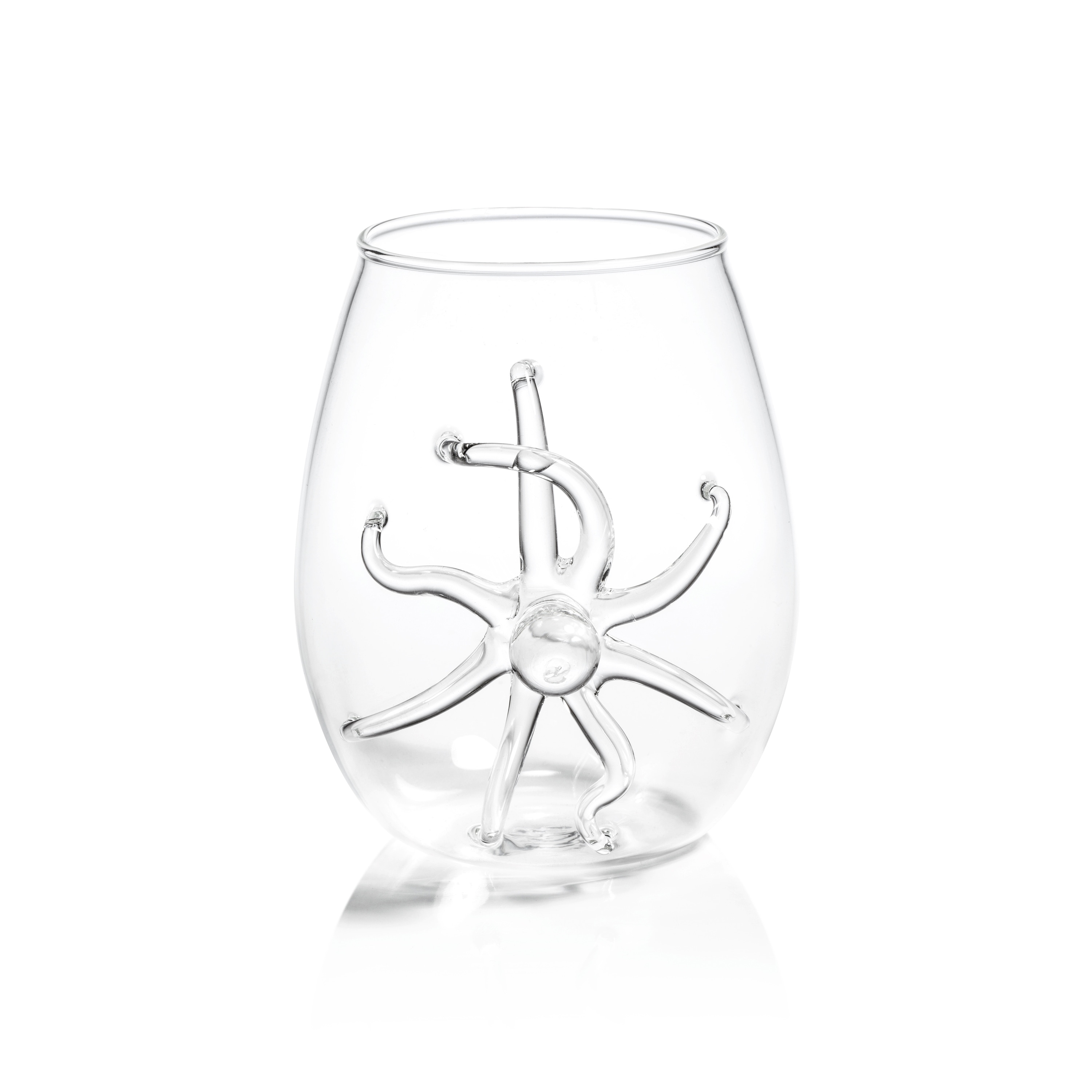 Octopus Stemless Glasses, Set of 6