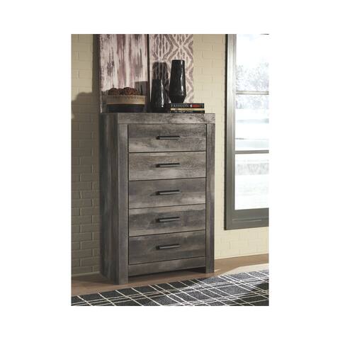 Wynnlow Five Drawer Chest - Casual Style - Gray
