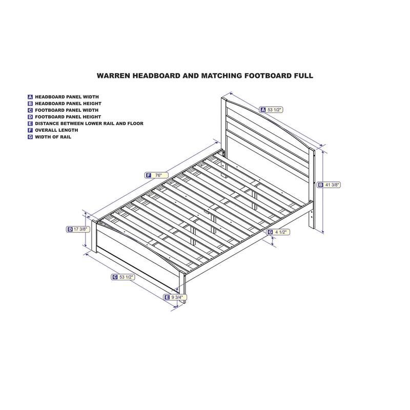Full Platform Bed - Walnut Finish, USB Charger, Modern Design, Solid Wood Frame, Easy Assembly