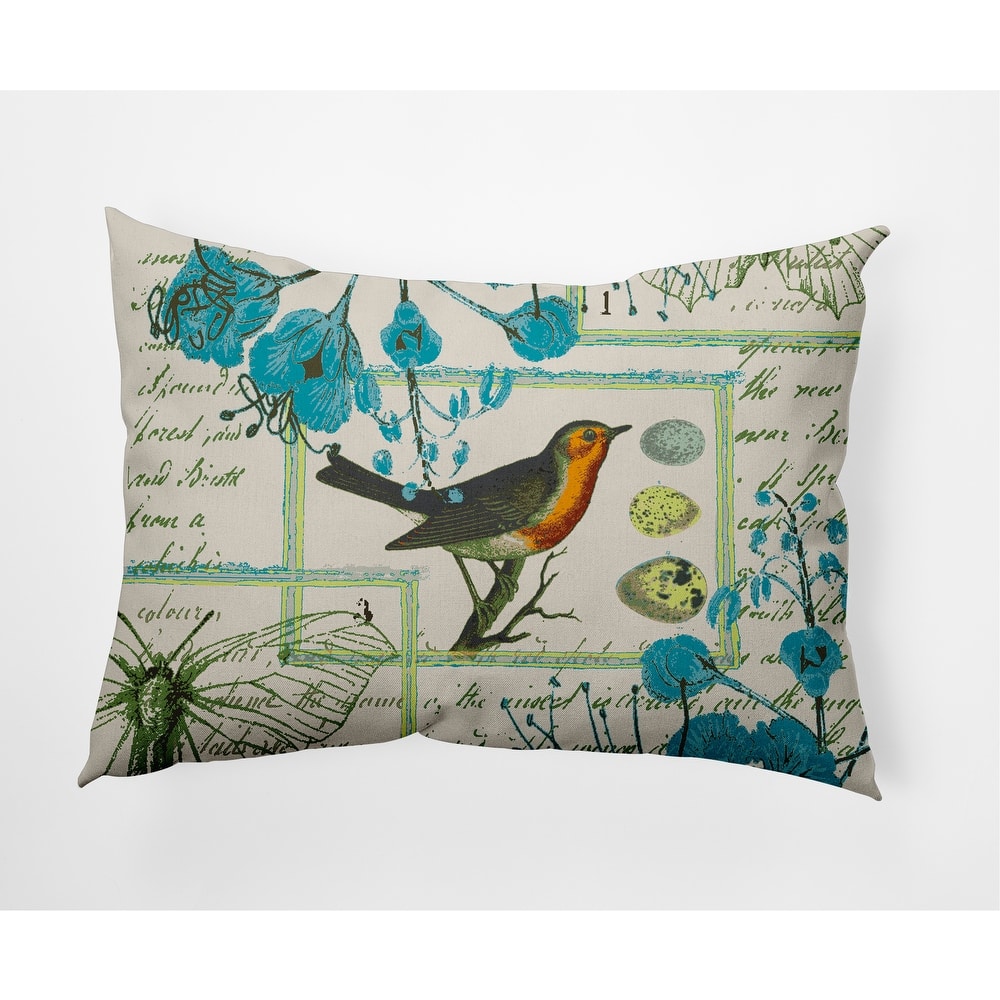 Singing Bird Decorative Throw Pillow