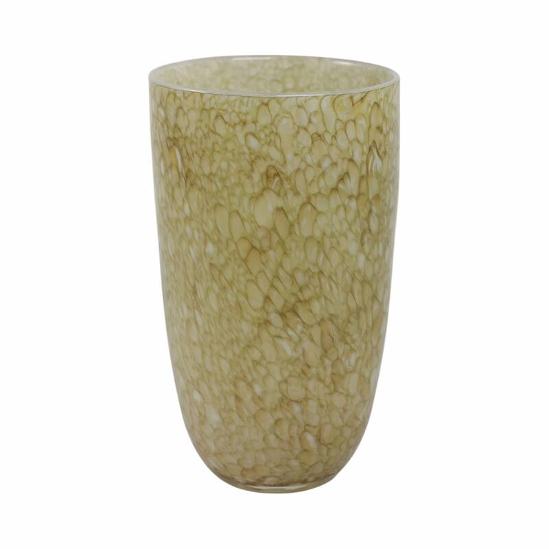 Glass Decorative Vase Textured Handcrafted Sculptural Statement Style