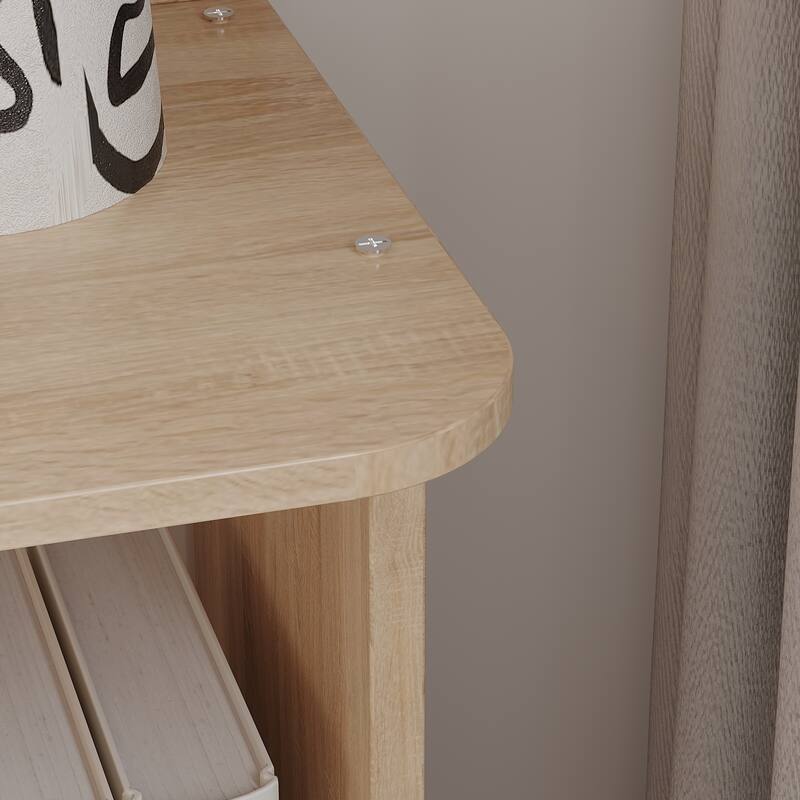 81.9"H Bookshelf Unique Side Table and Bookcases Room Divider Bookcase