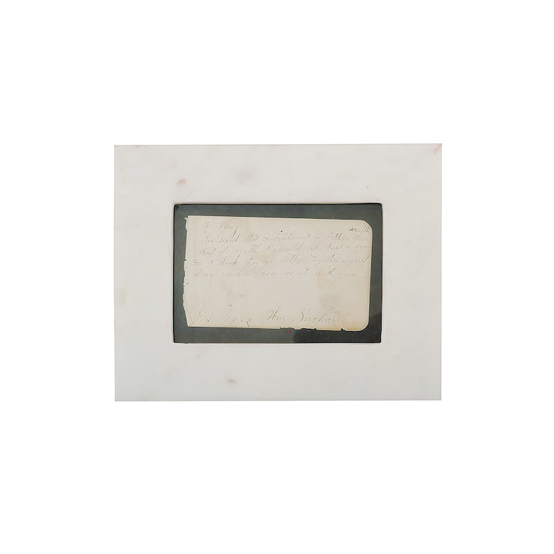 Marble Photo Frame - 7.0"L x 1.0"W x 9.0"H - White