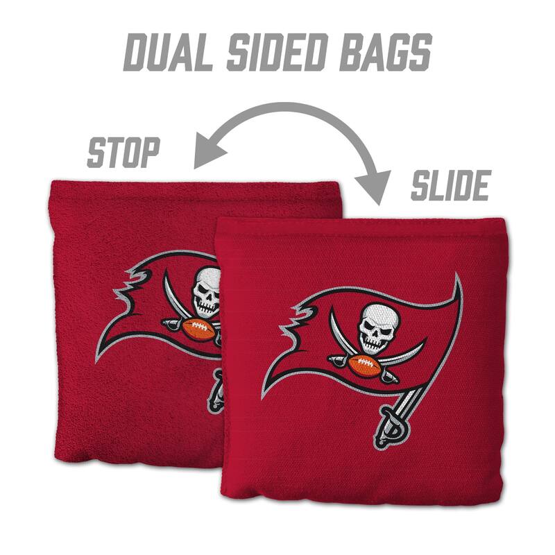 Tampa Bay Buccaneers NFL Dual Sided Pro Stop & Slide Cornhole Bags