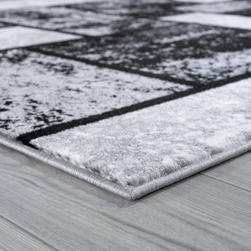 Luxe Weavers Geometric Squares Modern Area Rug - 8' x 10'