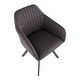 preview thumbnail 17 of 27, Carbon Loft Aduba Contemporary Pleated Chair in Faux Leather (Set of 2)