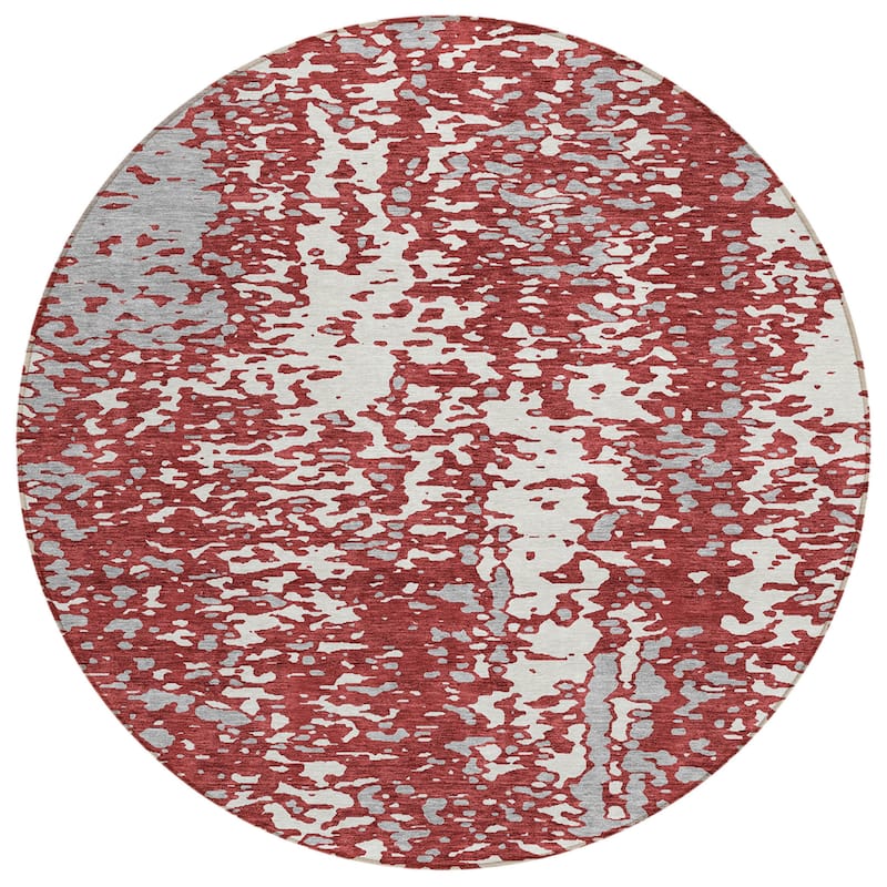 HomeRoots Abstract Transitional Rectangle Outdoor Rug