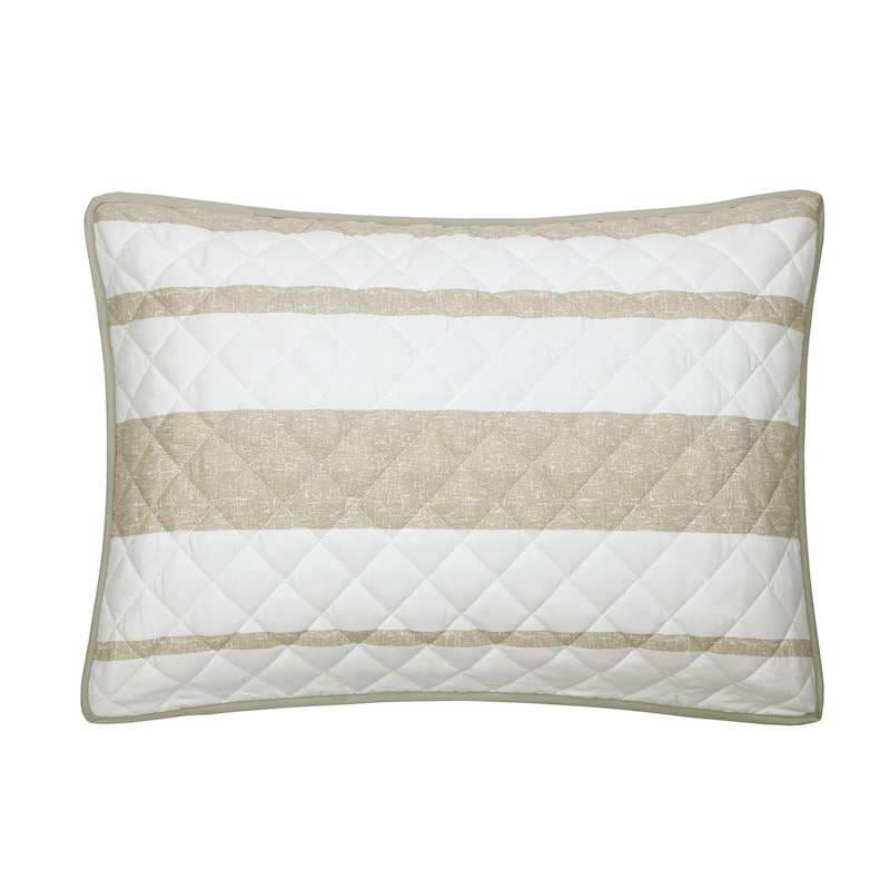 Nanshing Daryl 7 Piece Striped Quilt Set