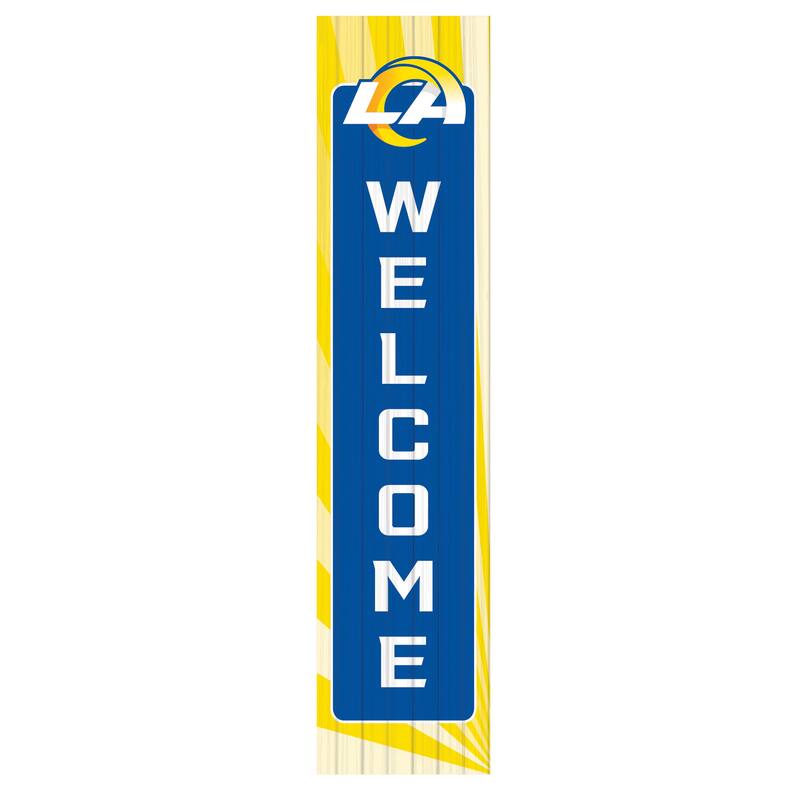 47" Porch Leaner Welcome Wall Sign, Los Angeles Rams - Blue