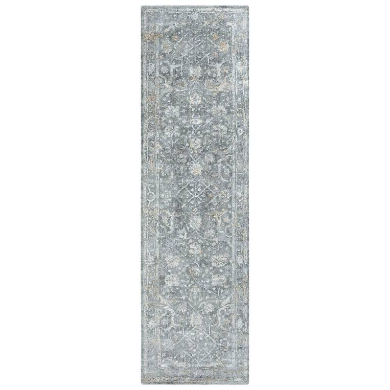 Alora Decor Radiant Floral Wool Blend Area Rug - 8' Runner