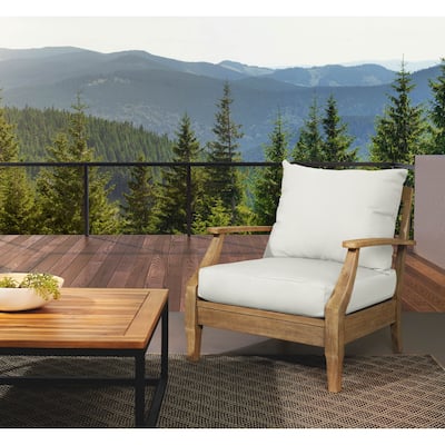 Sorra Home Outdoor Valdese Boucle Deep Seating Pillow and Cushion Set