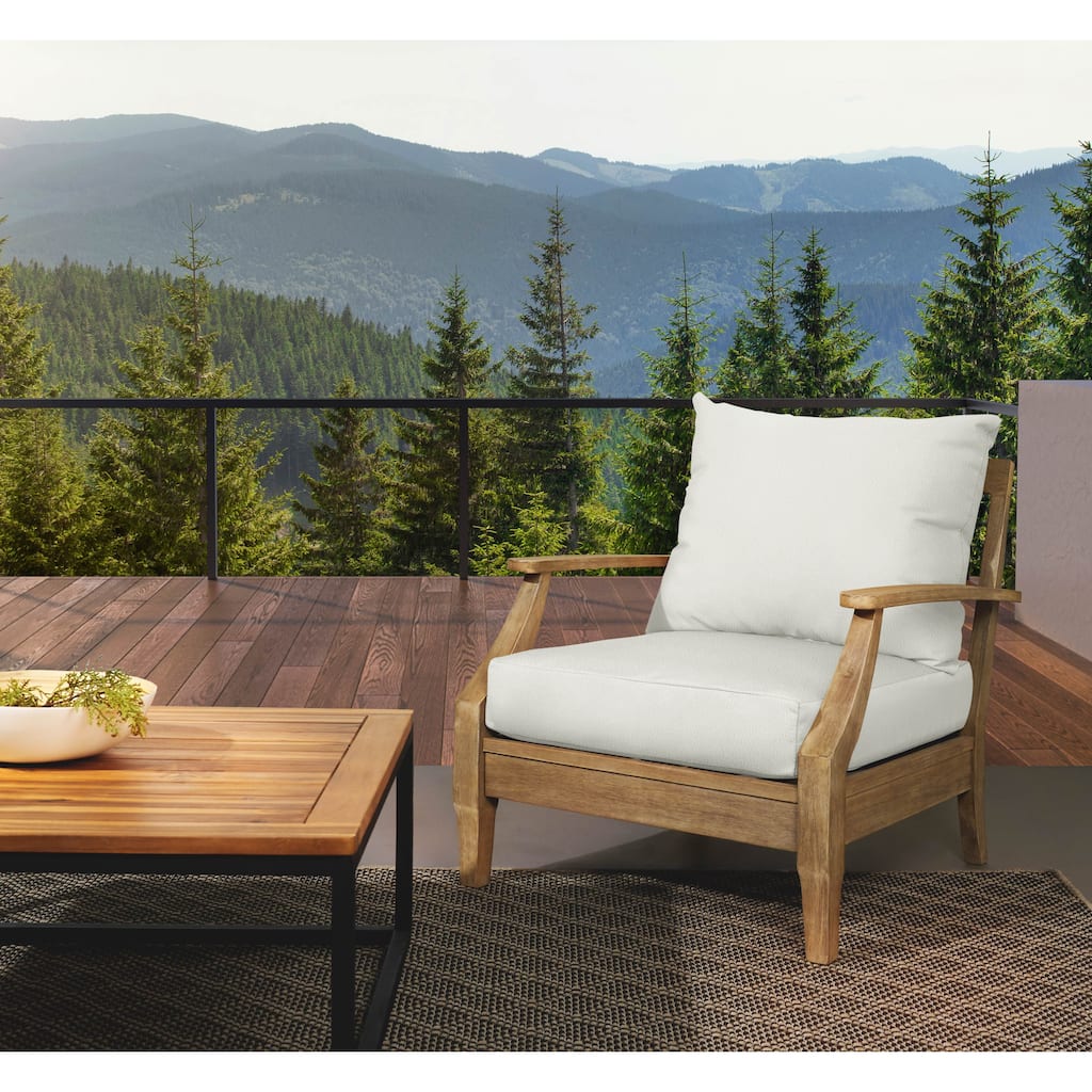 Sorra Home Outdoor Valdese Boucle Deep Seating Pillow and Cushion Set