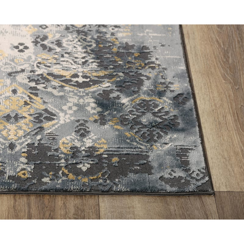 Alora Decor Spring Grey and Beige Abstract Rug