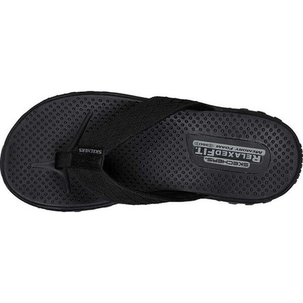 Skechers Men/'s Relaxed Fit Reggae Naleno Thong Sandal