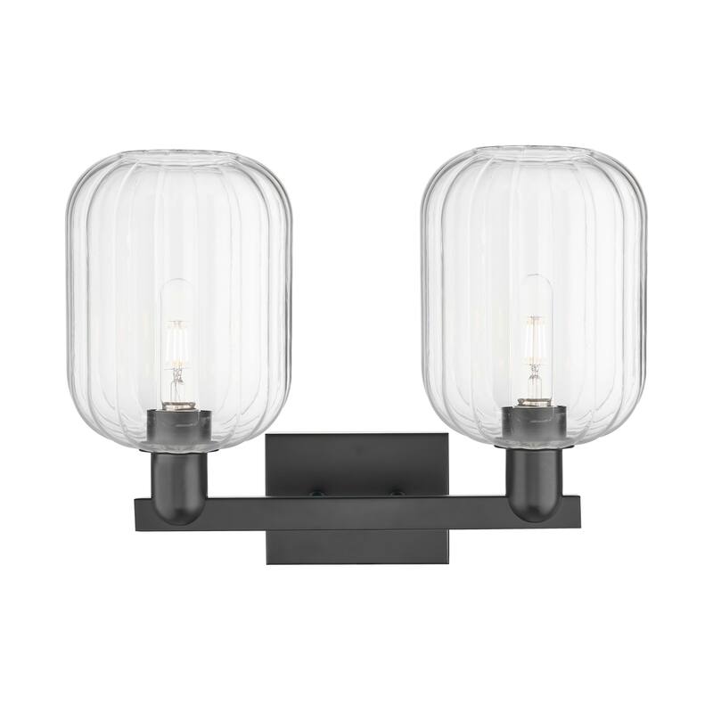 Innovations Lighting Downtown Urban - Preston - 2 Light 16" Jar Shade Bath Vanity Light