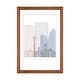 preview thumbnail 14 of 18, iCanvas "Calgary Skyline Poster Pastel" by Paul Rommer Walnut - 24x16x1