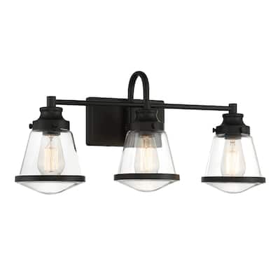 Minka Lavery 2583 Mannsdale 3 Light 24" Wide Vanity Light with Clear
