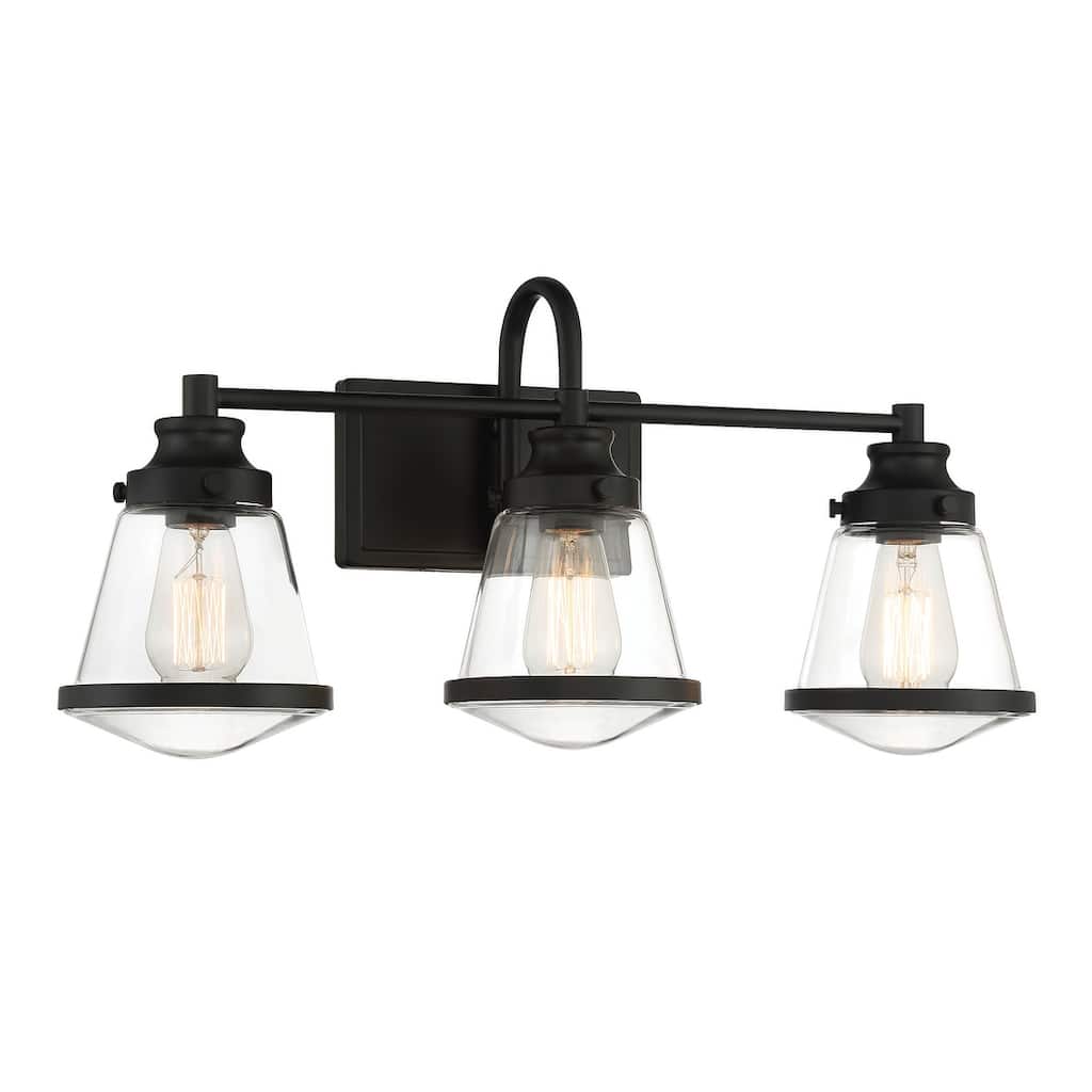 Minka Lavery 2583 Mannsdale 3 Light 24" Wide Vanity Light with Clear